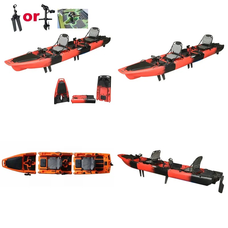 Fishing Kayak Pedal Drive - Kayak da Pesca Modulare in Plastica
