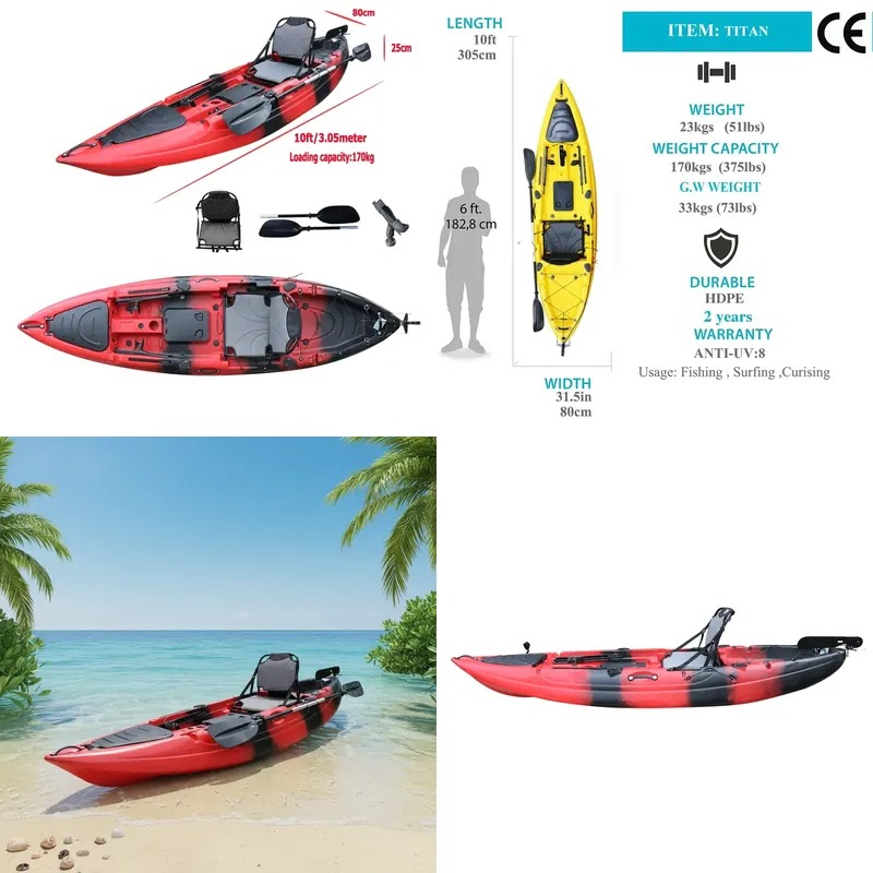 Fishing Kayak Paddle - Kayak da Pesca Monoposto da 3