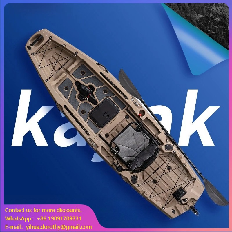 Fishing Kayak Pedal Drive - LLDPE Kayak modulare con motore Canoa