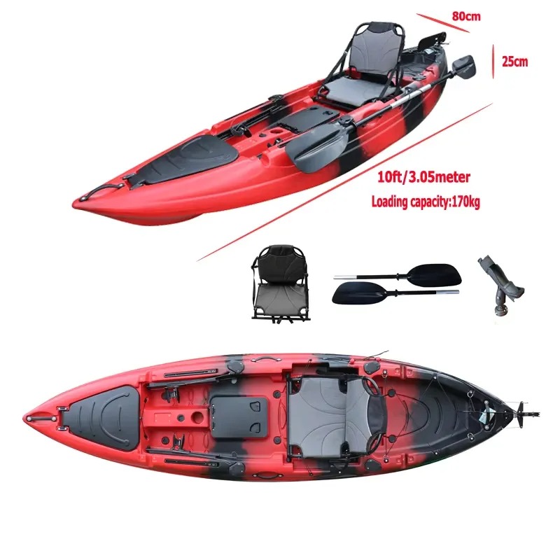 Kayak da Pesca Monoposto da 3  - Fishing Kayak Paddle recensione e prezzo